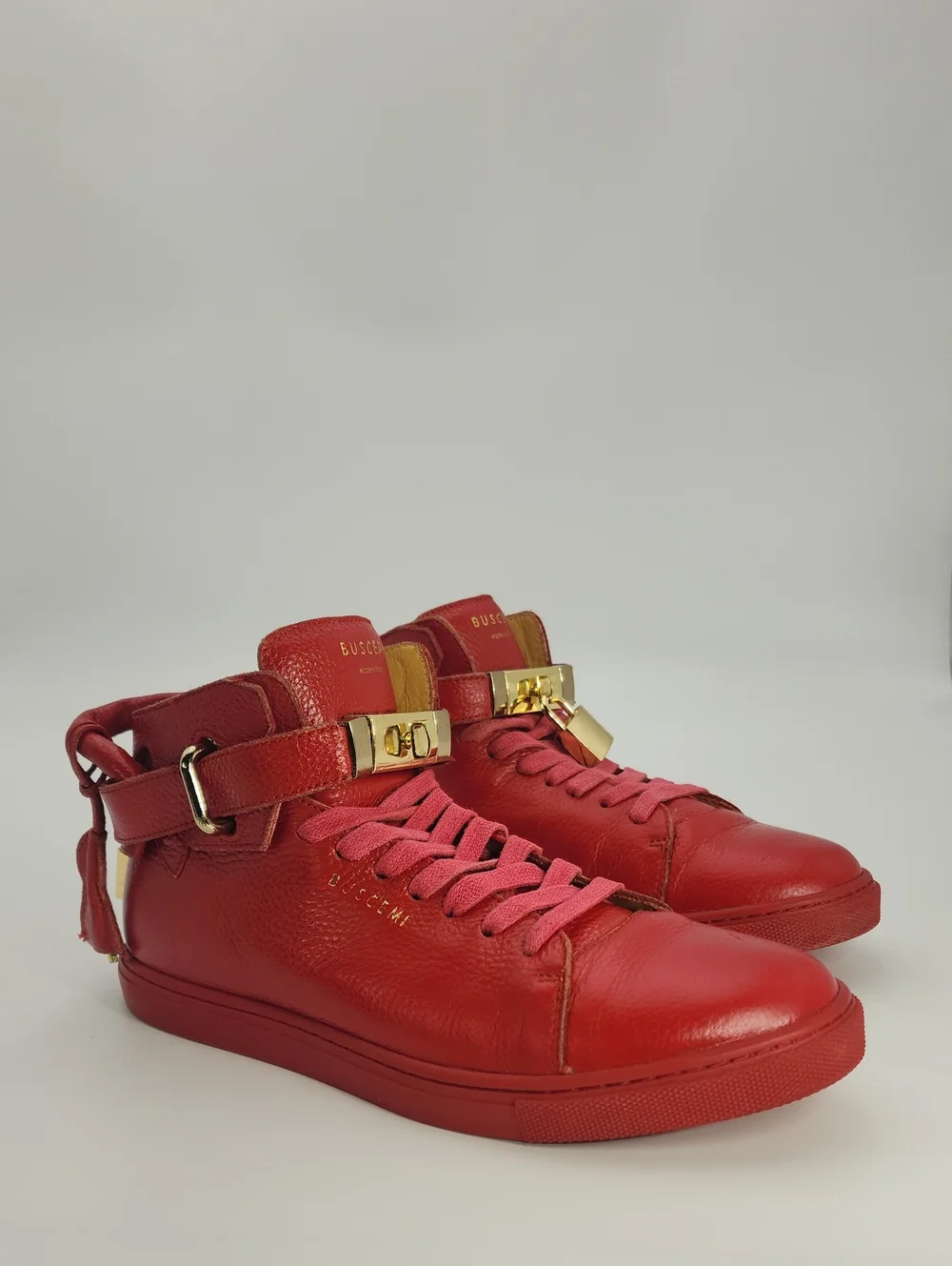 Red Authentic Buscemi Alta Sneakers Size 40